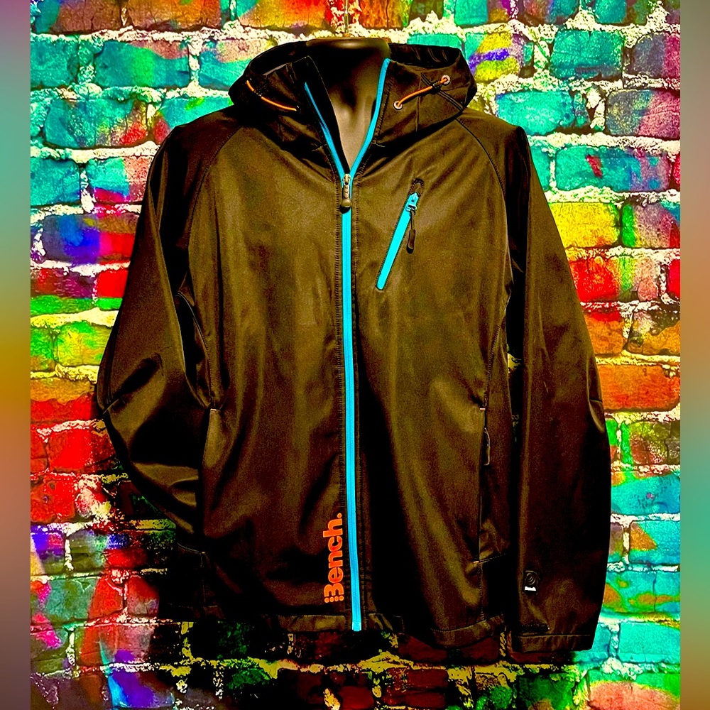 Bench Windbreaker Zip-up Jacket Black